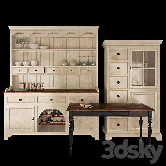 Sideboard – Chest of Drawers – 3D Models – 0116