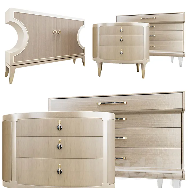 Sideboard – Chest of Drawers – Caracole Thumbs and Decor set II (Vray; Corona)