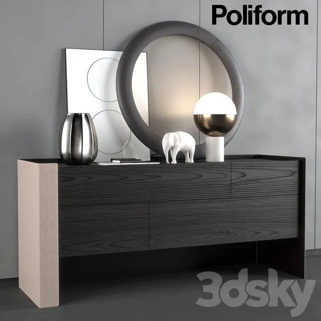 Sideboard – Chest of Drawers – Chest of drawers Poliform Chloe night complements