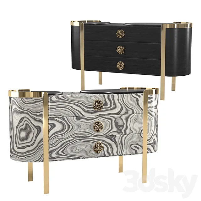 Sideboard – Chest of Drawers – Commode DORIS Opera Contemporary