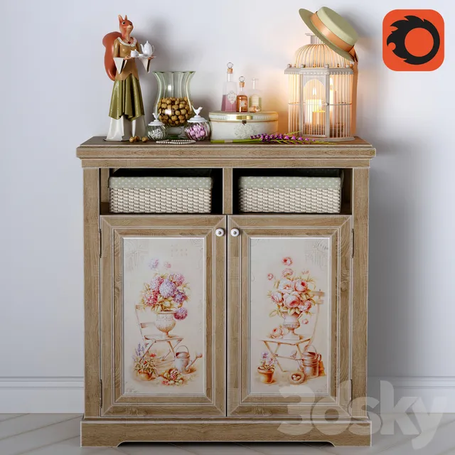 Sideboard – Chest of Drawers – decor in a Provencal style