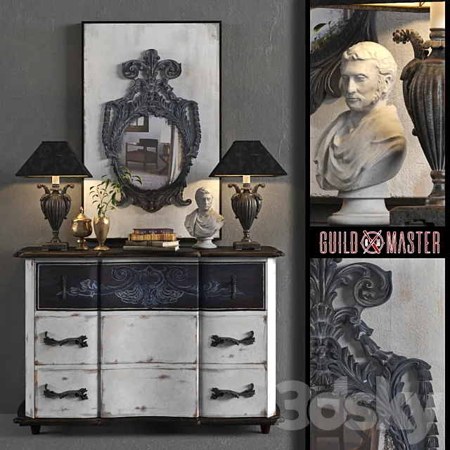 Sideboard – Chest of Drawers – Dresser with mirror GuildMaster