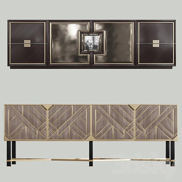 Sideboard – Chest of Drawers – Dressers in the style of art deco 01