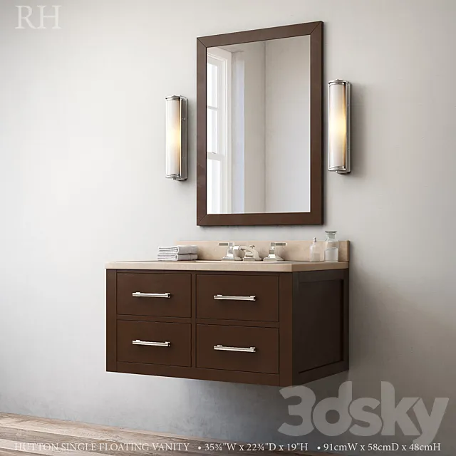 Sideboard – Chest of Drawers – HUTTON SINGLE FLOATING VANITY Espresso