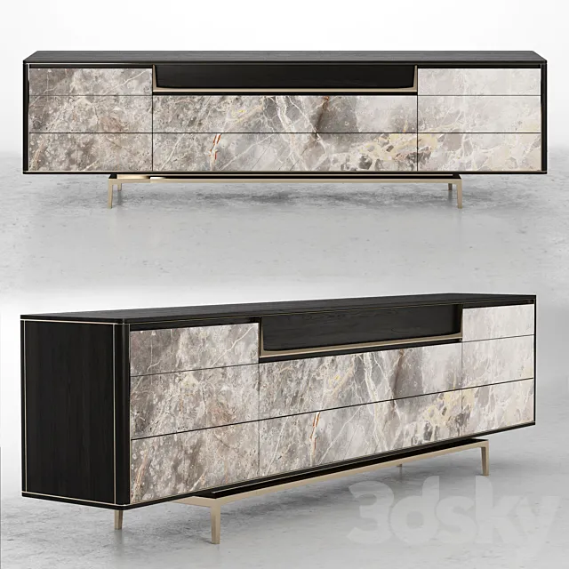 Sideboard – Chest of Drawers – Visionnaire BARNEY Lacquered sideboard