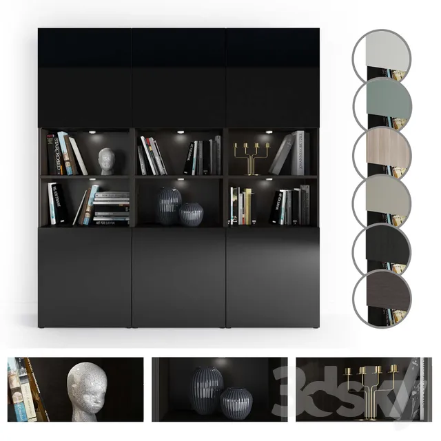 Wardrobe – Display Cabinets – 3D Models – 0012