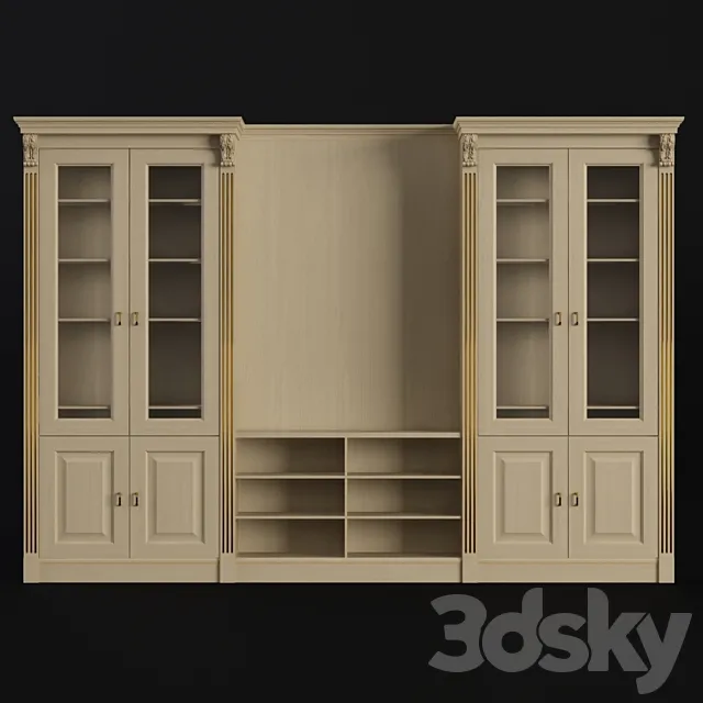 Wardrobe – Display Cabinets – 3D Models – 0054