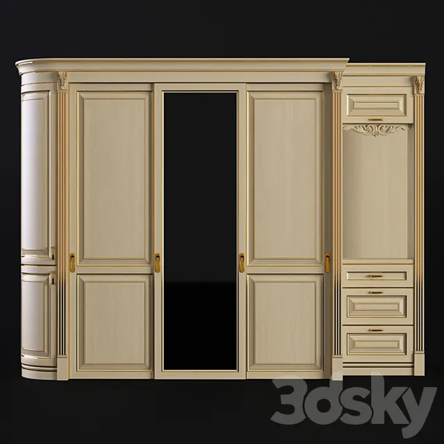 Wardrobe – Display Cabinets – 3D Models – 0056