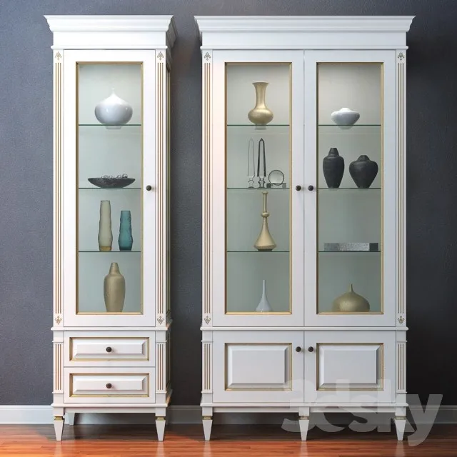 Wardrobe – Display Cabinets – 3D Models – 0074