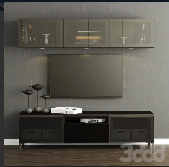 Wardrobe – Display Cabinets – 3D Models – 0075