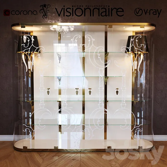 Wardrobe – Display Cabinets – 3D Models – 0077