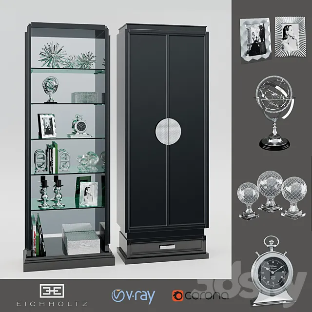 Wardrobe – Display Cabinets – 3D Models – 0081