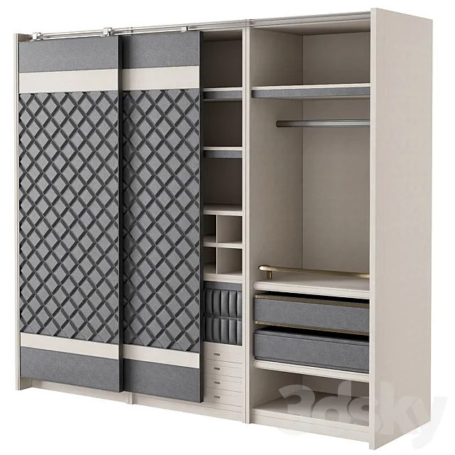 Wardrobe – Display Cabinets – 3D Models –  Chanel wardrobe