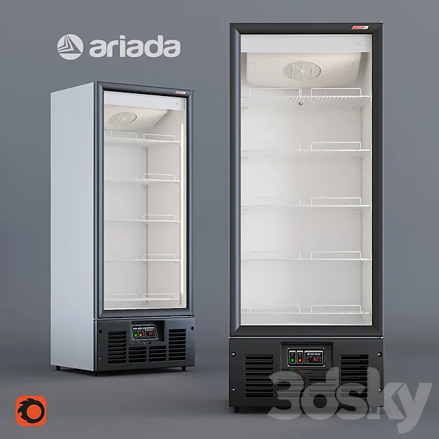 Wardrobe – Display Cabinets – 3D Models –  Cooling cabinet Ariad R700 VS