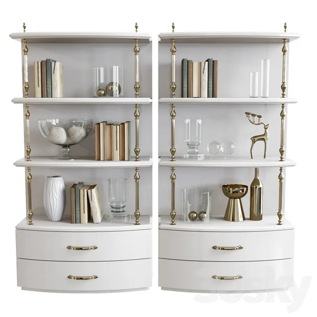 Wardrobe – Display Cabinets – 3D Models –  DV Home cabinet