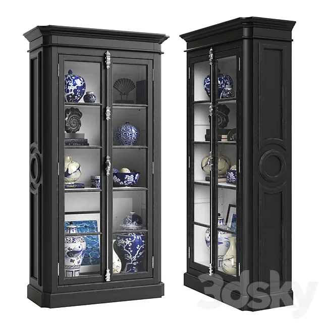 Wardrobe – Display Cabinets – 3D Models –  Eichholtz cabinet icone