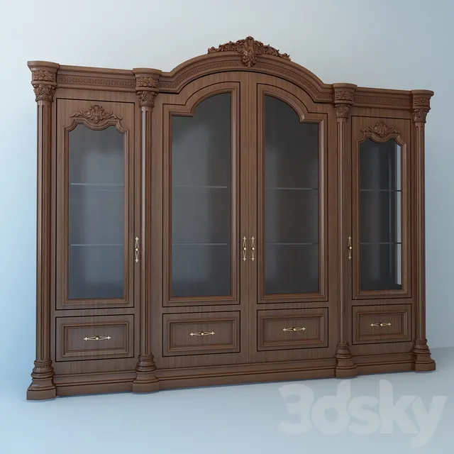 Wardrobe – Display Cabinets – 3D Models –  Showcase 4