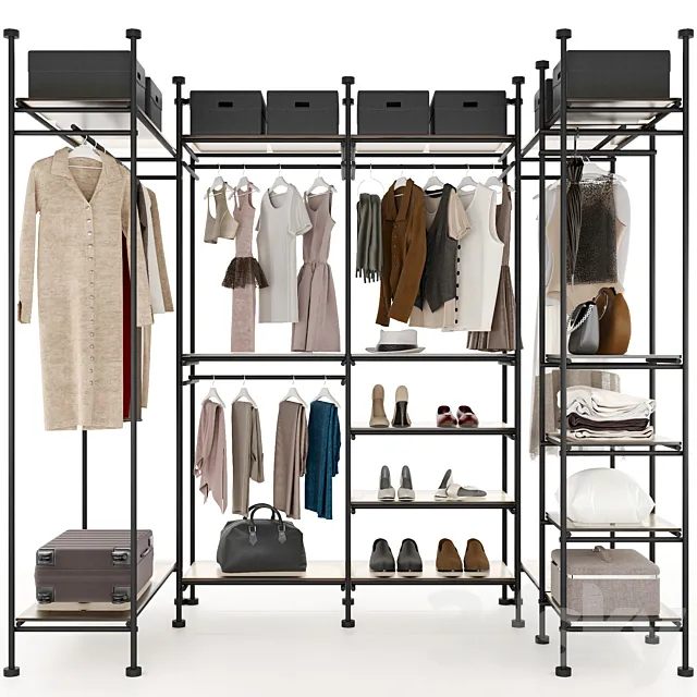 Wardrobe – Display Cabinets – 3D Models –  Wardrobe 7