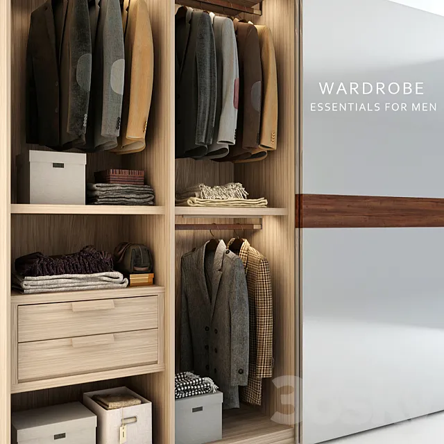Wardrobe – Display Cabinets – 3D Models –  Wardrobe Essentials For Men