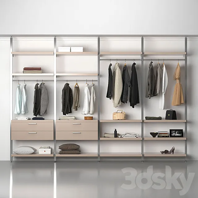 Wardrobe – Display Cabinets – 3D Models –  Wardrobe MD House 3d Model
