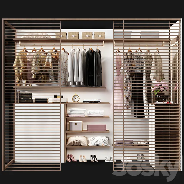 Wardrobe – Display Cabinets – 3D Models –  Wardrobe modern 3
