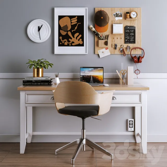 Office Furniture – 3D Models – IKEA set 38