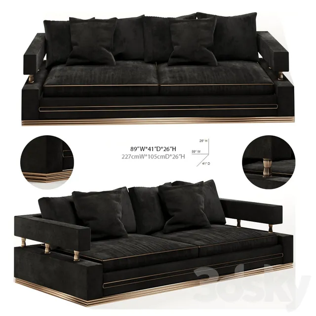 Furniture – Sofa 3D Models – 0594