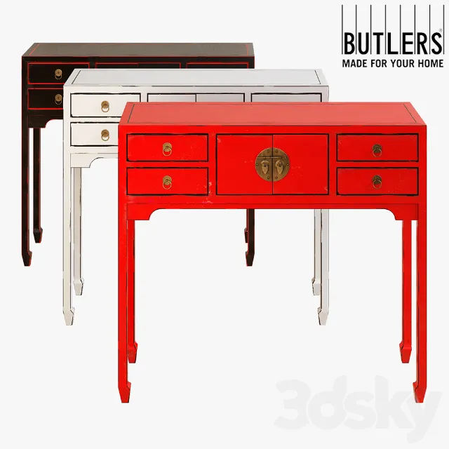 Consoles 3D Models – Butlers rising sun console