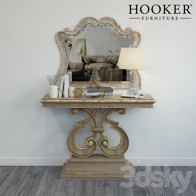 Consoles 3D Models – Hooker Solana console