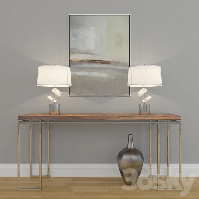 Consoles 3D Models – Waverly Console Table