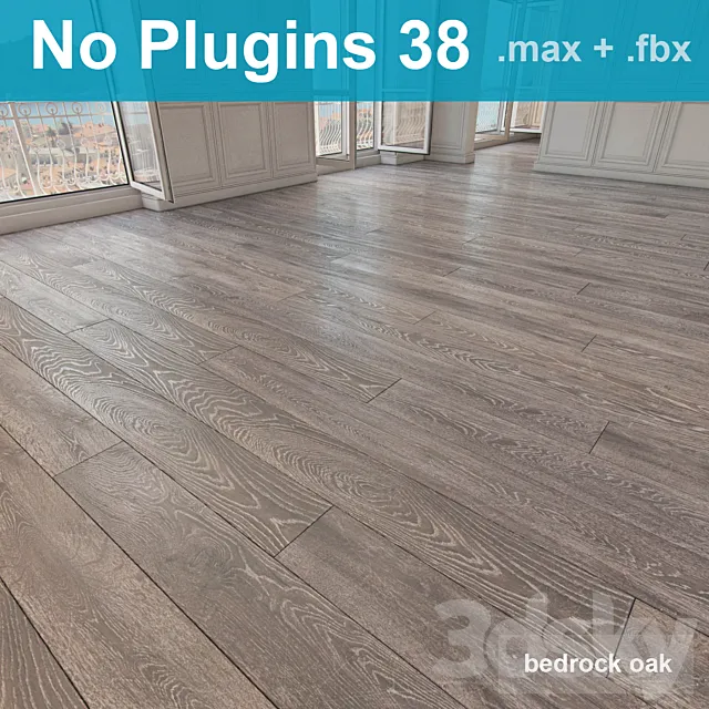 Parquet 38 (without the use of plug-ins) 3DS Max - thumbnail 3