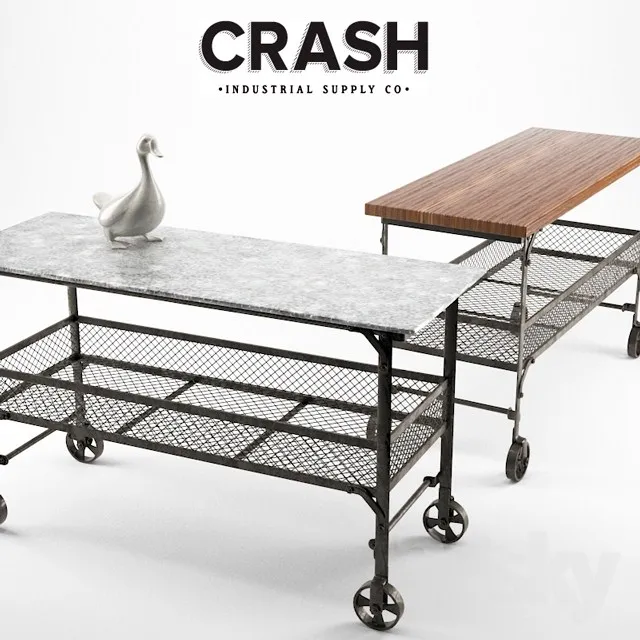 Madison rolling table 3DS Max - thumbnail 3