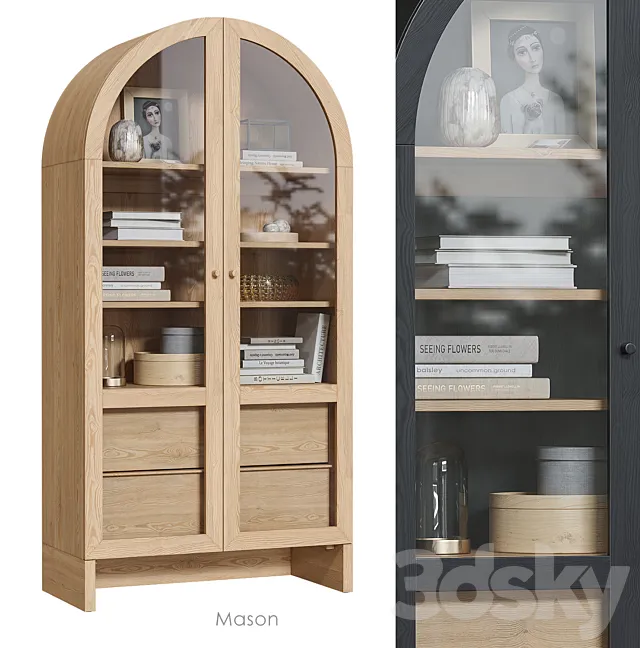 Mason Storage Cabinet Urban Outfitters 3DS Max - thumbnail 3