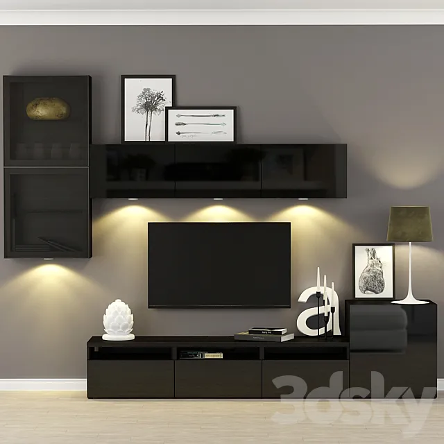 TV Wall 3D Models – 0007