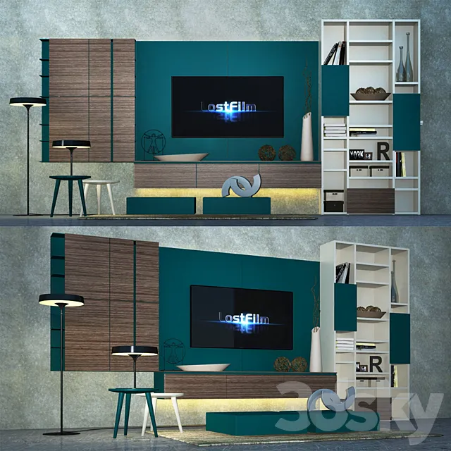 TV Wall 3D Models – 0013