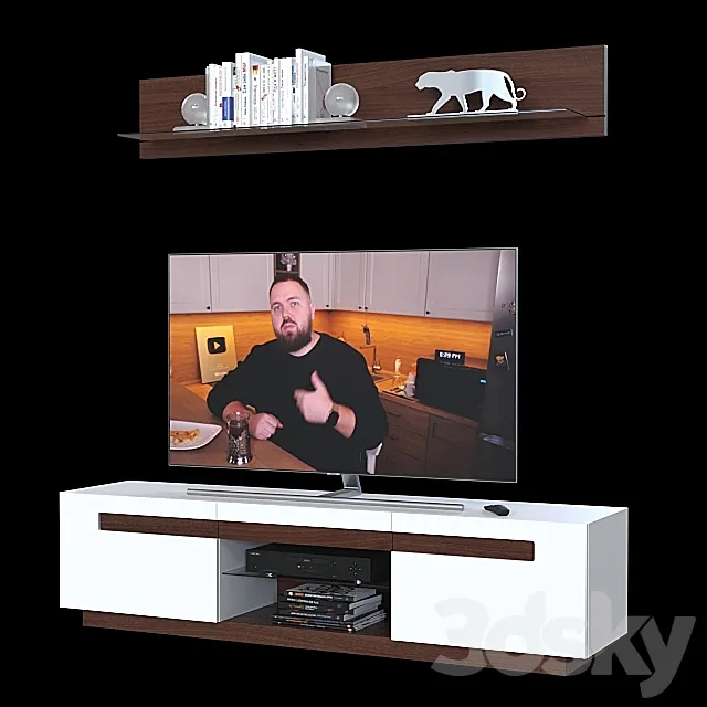 TV Wall 3D Models – TV stand Szynaka Kashmir 25
