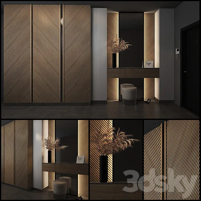 Hallway 3D Models – Composition in the hallway 54 3D model