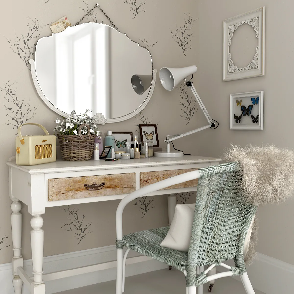 Dressing Table – 3D Models – Dressing table (max 2014)