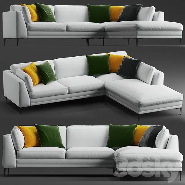 Furninova Avignon sofa 3DS Max - thumbnail 3