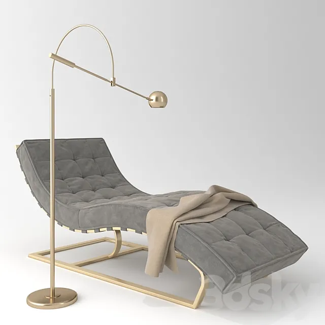 Daybed Restoration Hardware 3DS Max - thumbnail 3