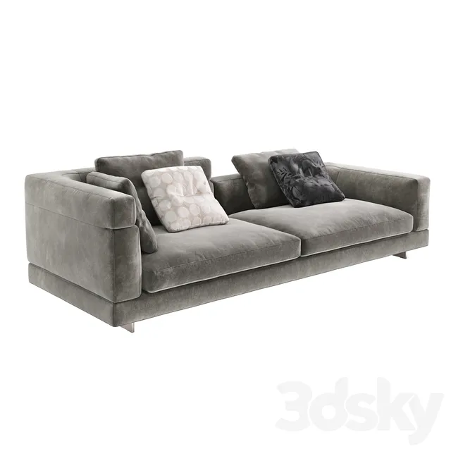 Minotti Alexander Sofa Mix Cm 274 3DS Max - thumbnail 3