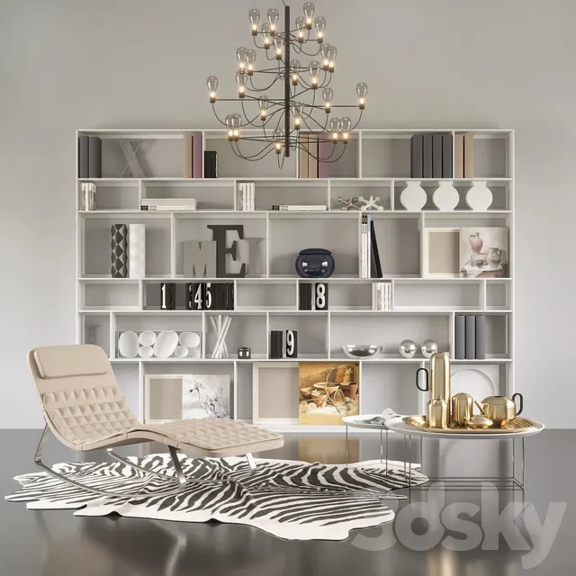 Furniture 3D Models – Others – B & b Italia Decor Set 2