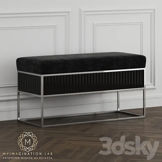 Furniture 3D Models – Others – Bench «Blacked» by Myimagination.lab