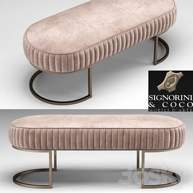 Furniture 3D Models – Others – Bench Bubble; Signorini and Coco