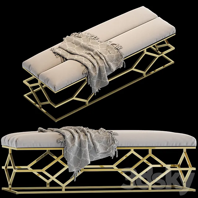 Furniture 3D Models – Others – Bench trellis