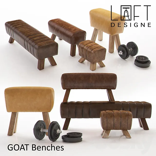 Furniture 3D Models – Others – GOAT Benches – LOFT DESIGNE
