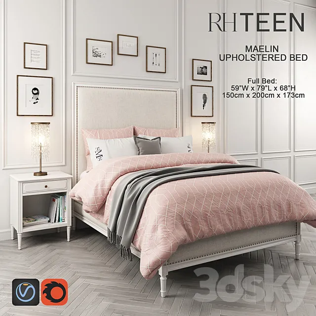 Children – Bed 3D Models – Maelin RH Bedroom