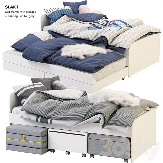 Children – Bed 3D Models – SLAKT IKEA 3d model