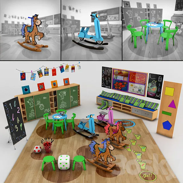 Children – Furniture 3D Models – 0001