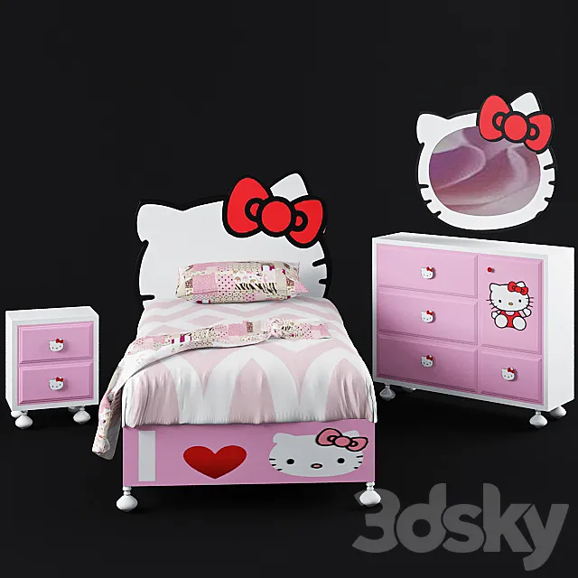 bedroom 3DS Max - thumbnail 3